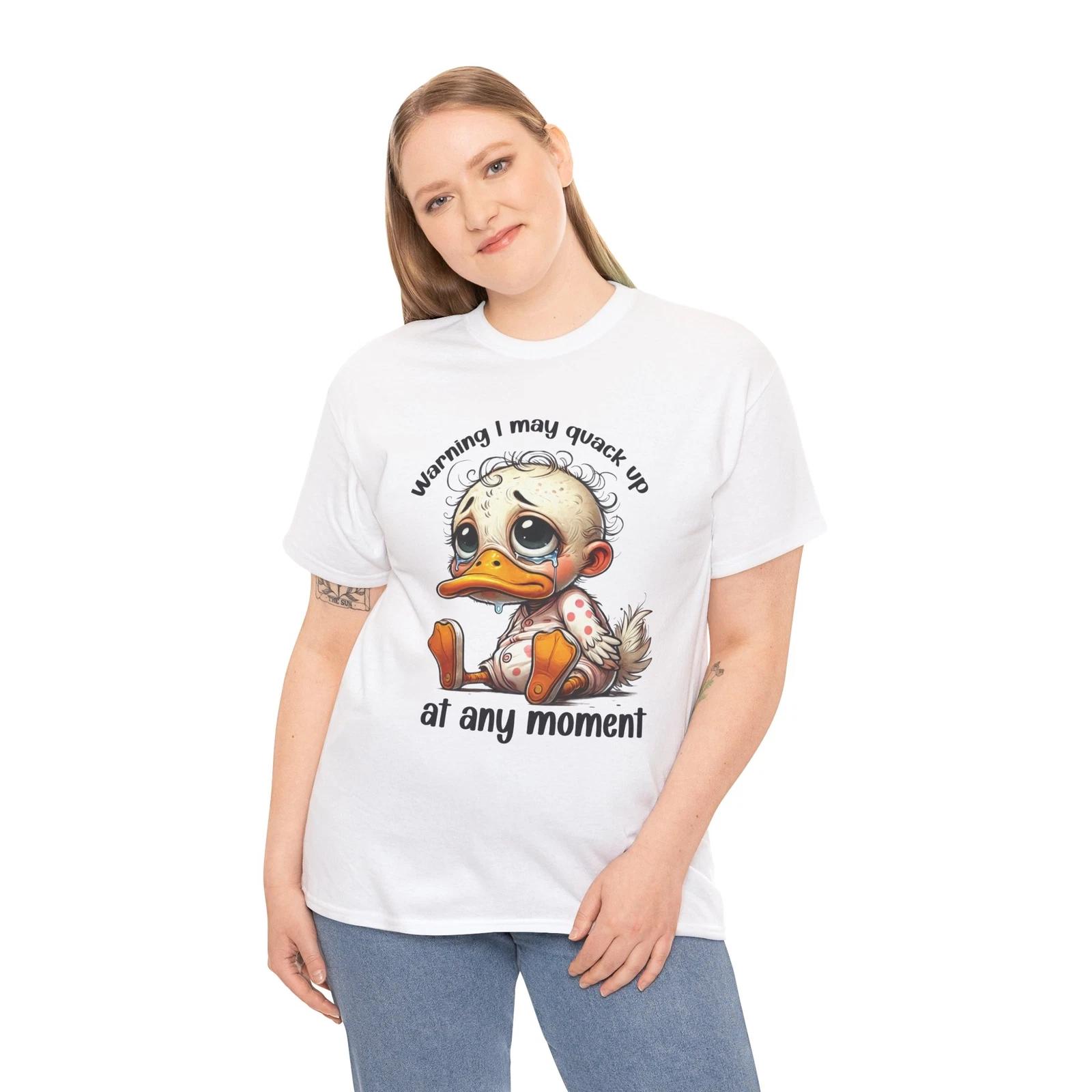 Party Duck T-Shirt - Funny Drinking Ducky Tee for Fun Nights M