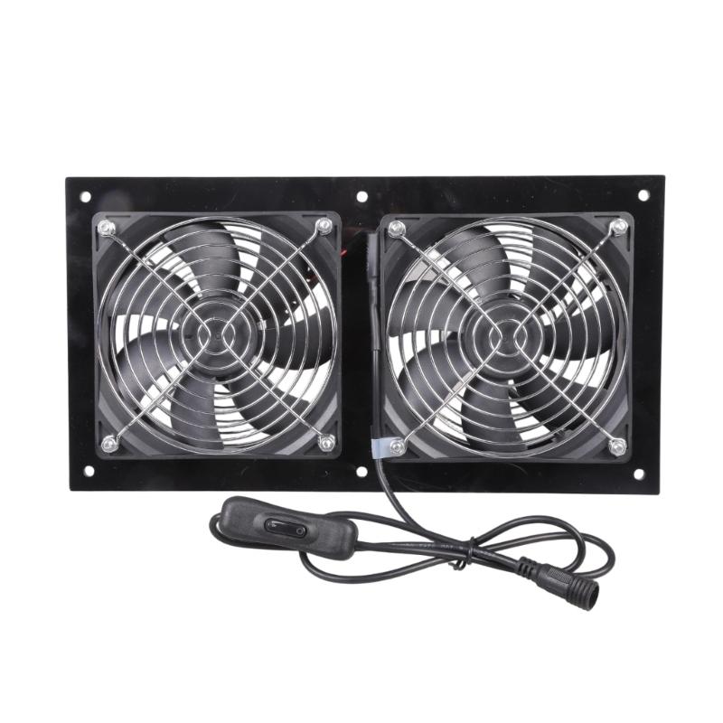 

IP67 Rate Industrial 12V Double Cooling Fan For Ventilation Applications In Chicken Coops Sheds And Small Spaces 1