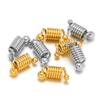 5 pezzi Oro Acciaio Inossidabile Chic Molla Spirale Filo Charms Connettori per Fai da Te Collana Gioielli Creazione Braccialetti Forniture Ingrosso