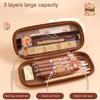 3D Stereo Pencil Bag Waterproof Capybara Pencil Case Cartoon Cute Multi Functional Large Capacity Stationery Case for Students