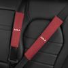 2Pcs Car Interior Seat Belt Suede Leather Shoulder Cover For KIA K9 Sportage Niro K5 Carnival EV6 EV9 EV3 K8 Stinger Forte Ceed
