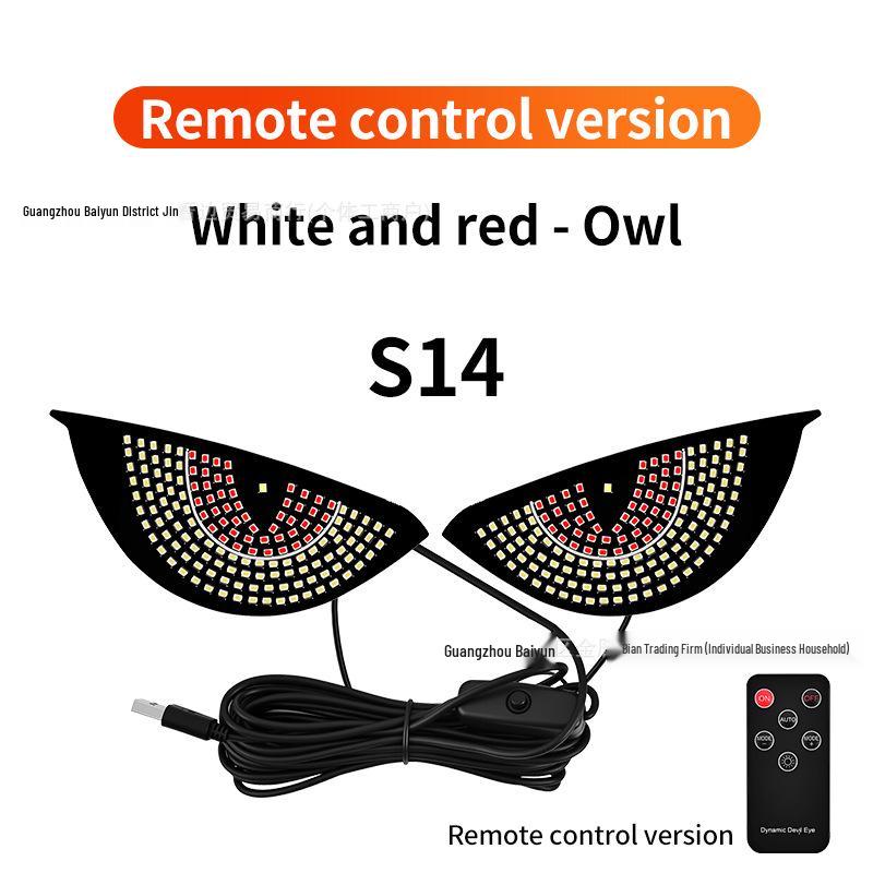 Cross-Border LED Rear Windshield Expression Light with Remote Control