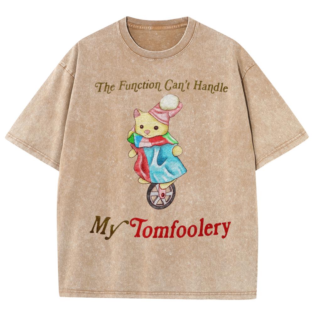 Summer Cartoon Bear Print Women's T-Shirt Wash Oversized Short Sleeve Couple Y2K Sweetheart Casual Top