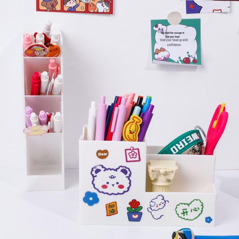 Minimalist Japanese Multi-Use Pen and Cosmetic Organizer Box