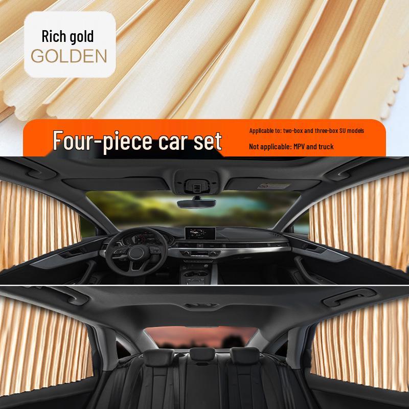 Auto Retractable Magnetic Sun Shade: Heat Insulation & UV Protection Curtains for Car Windows