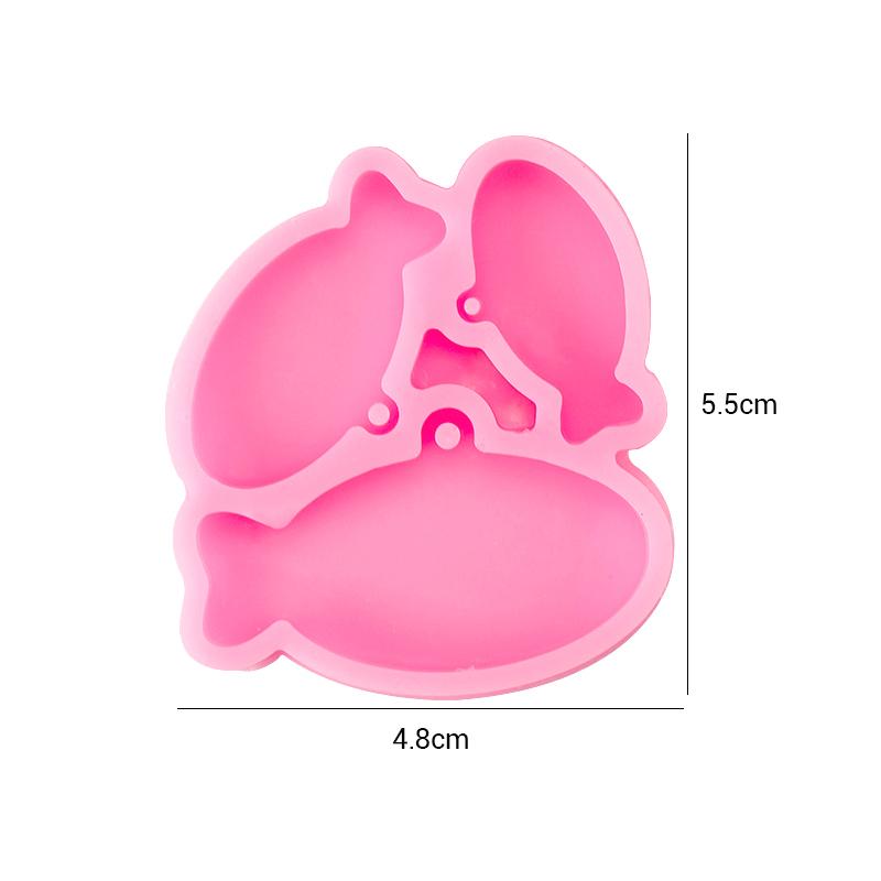 

Dog Paw Print Resin Molds Heart Shape Keychain Casting Silicone Molds for Key Chain Pendant Making Epoxy Resin Craft Jewelry DIY