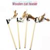 Feather Cat Toy Stick with Mint Ball and Colorful Mouse - Self-entertainment Cat Toy Supply