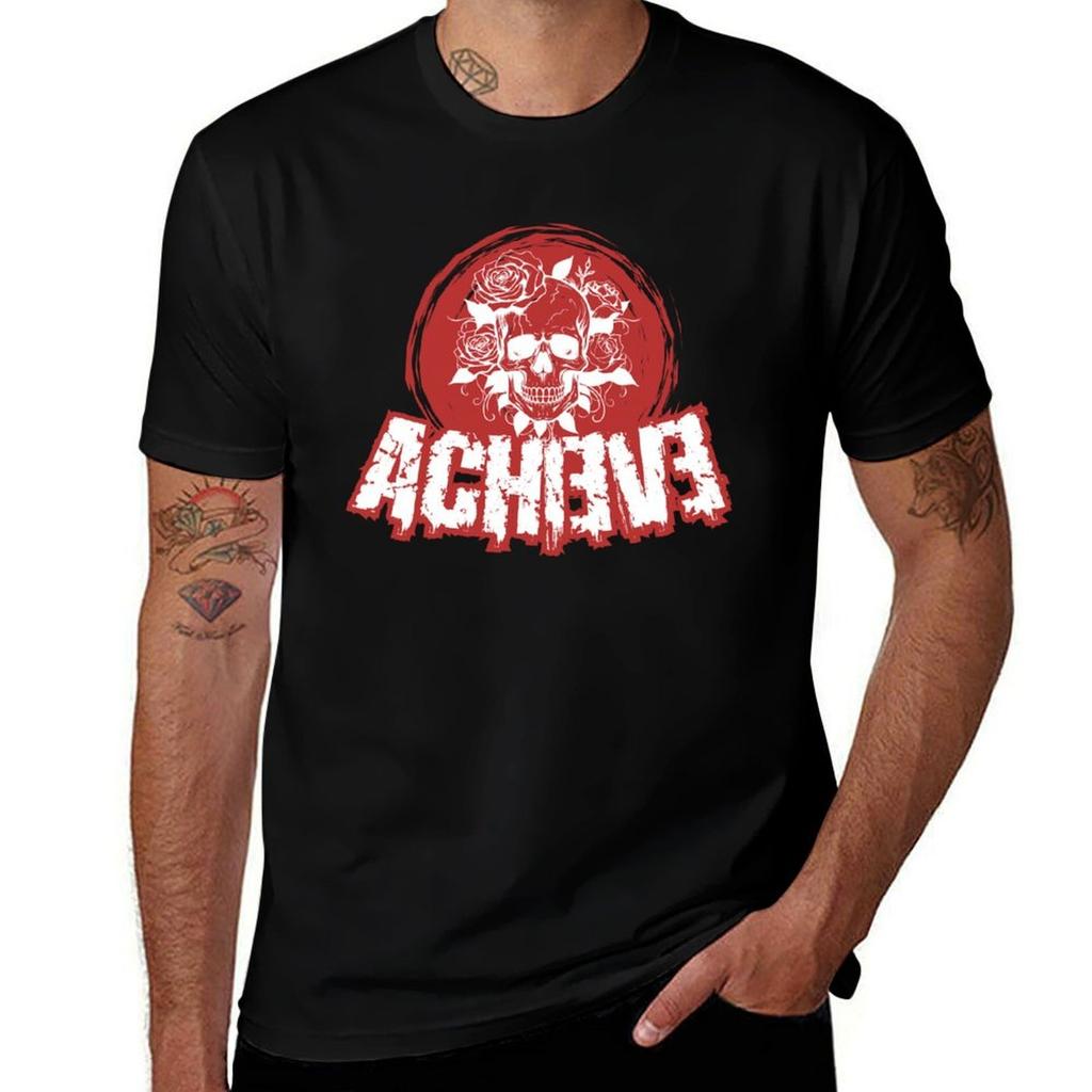 Achieve Skull English Tshirt Shirts Graphic Tees Graphic T Shirt Vintage Funny Gifts Unisexs Clothes