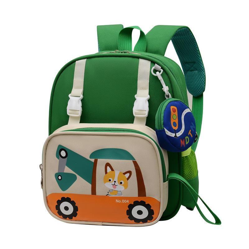 

Kindergarten Stylish Adorable Backpack Trendy Minimalist Design Fashionable зелёный