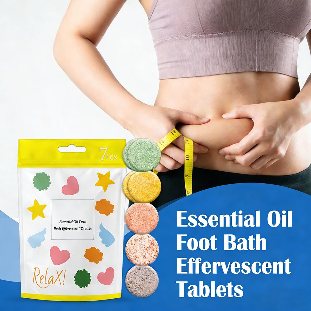

7-Piece Aromatherapy Foot Soak Tablets – Soothe & Refresh Tired Feet 7 Tablets/pack