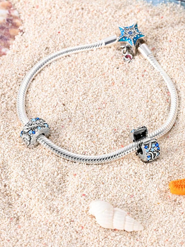 Charms Plata Copper Colors Colored Diamonds Clips And Spacers Bead Pendant For Original Bracelet For Women Diy Jewelry Love Gift