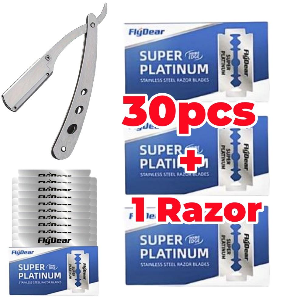 10/100pcs Premium Stainless Steel Razor Blades Double Edge Sharp Razors for All Skin Type for Shaves Beard Trimming Hair Removal