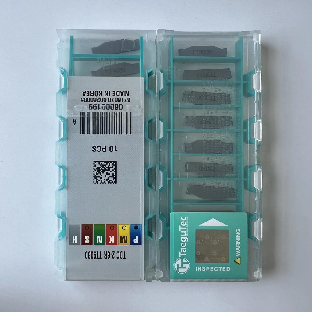TaeguTec / TDC2-6R TT9030 / Original Carbide Blade 10 Pcs
