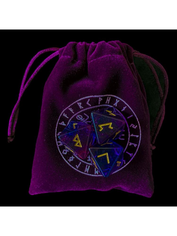 Znutc Rune Dice Set, 3Pieces à 8Siares Divination En Résine