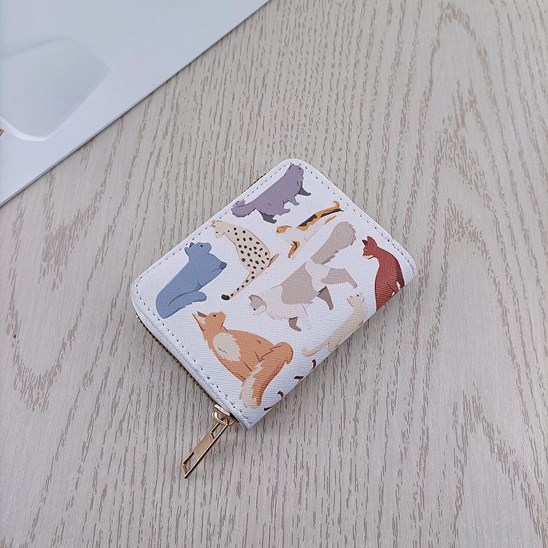 

Новый корейский стиль простой короткий женский кошелек с множеством отделений для карт и карманом для монет 11*8.5*2.5 cm