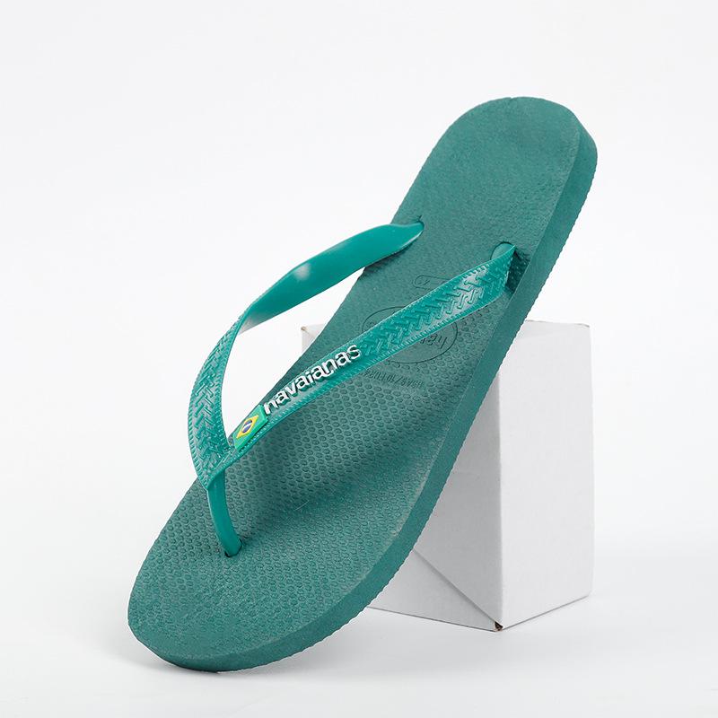 

Men s Non-Slip Solid Color Rubber Flip Flops for Beach and Home 44 темно-зелений колір