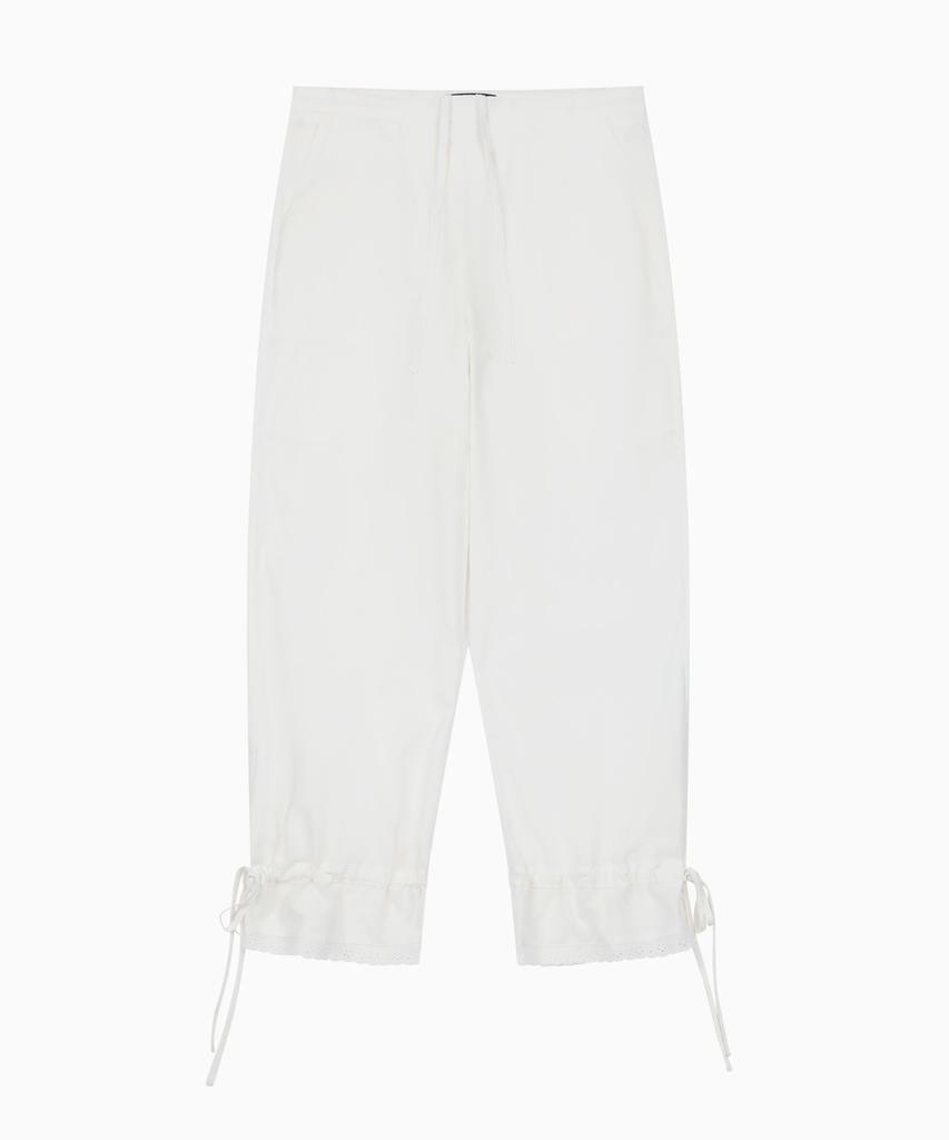 Ohesio Lace String Pants, White