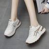 Summer women's shoes new breathable little white shoes children versatile Korean version thick-soled heightening sports shoes casual dad shoes women