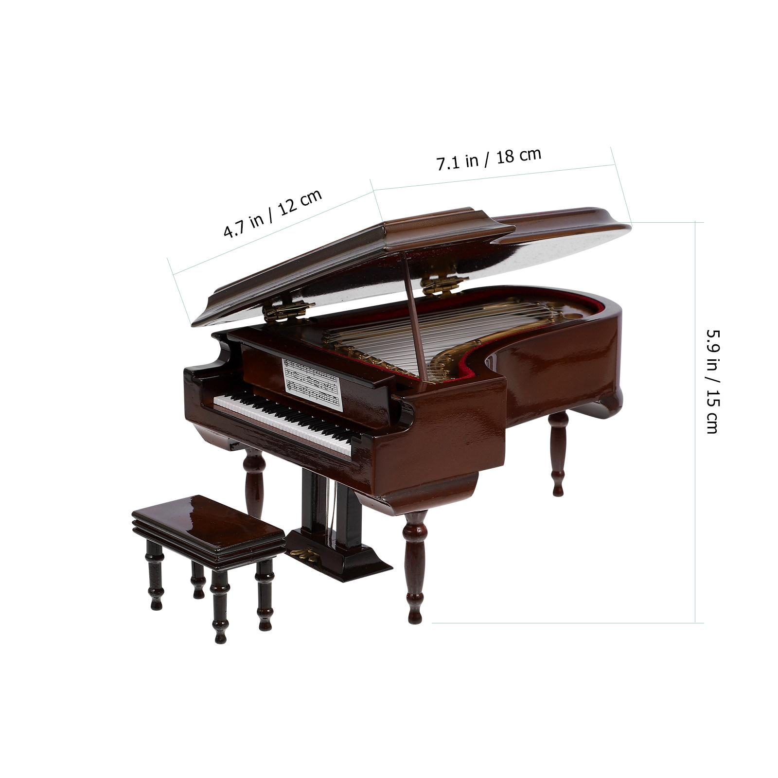 1Pcs Mini Piano Music Box Compact