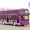 Light Music Double Decker Bus Model Friction Powered City Bus Pull Back Vehicles Open The Door Die Cast Sightseeing Bus Model