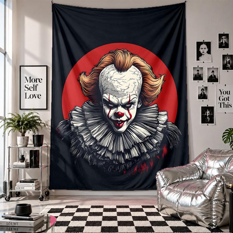Wall TapestryHorror Movies Art Hanging Cloth Decorative Background Cover for Room Decoration