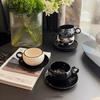 Retro Floral Style Coffee Cups and Plates - High-end Narcissus Flower Cups and Plates - Floral Latte Art Decorative Tea Set