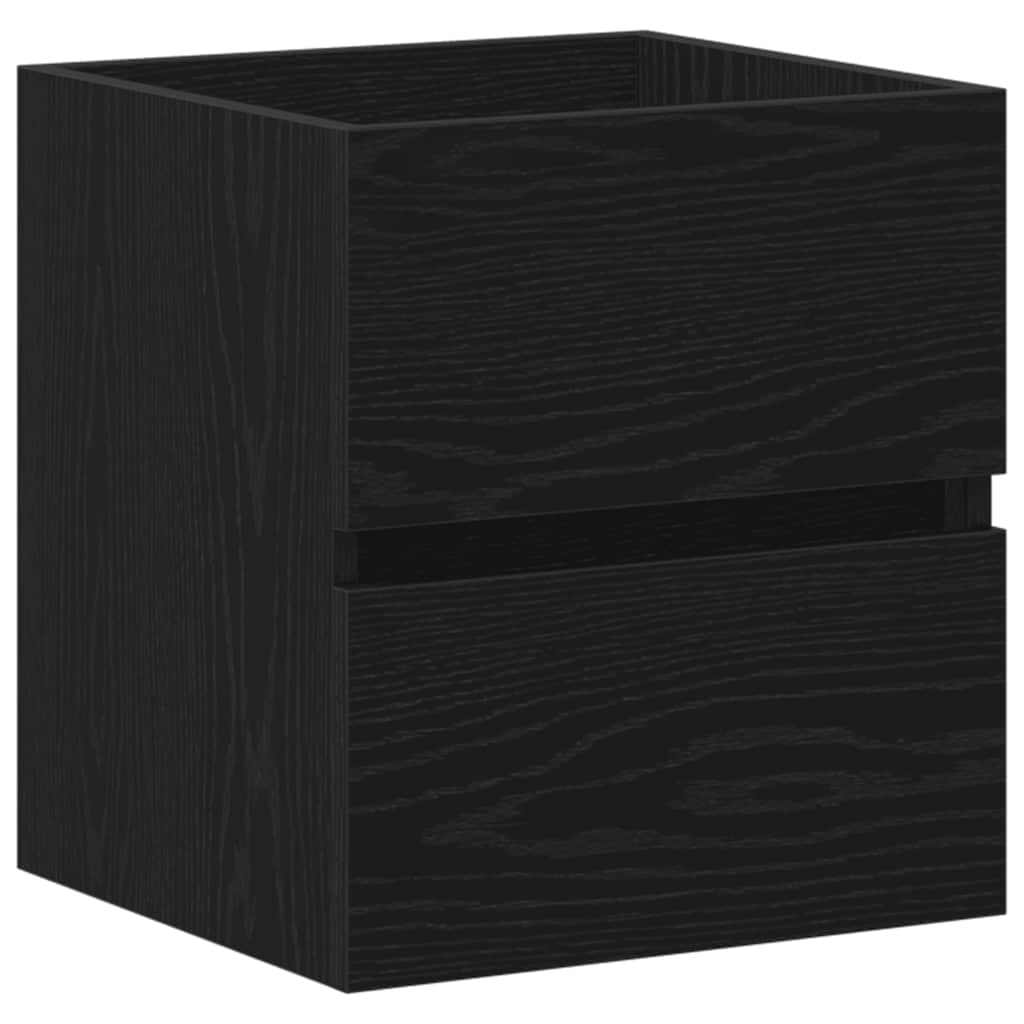 Washbasin Cabinet In Black Oak 41 X 38.5 X 45 Cm Engineered Wood