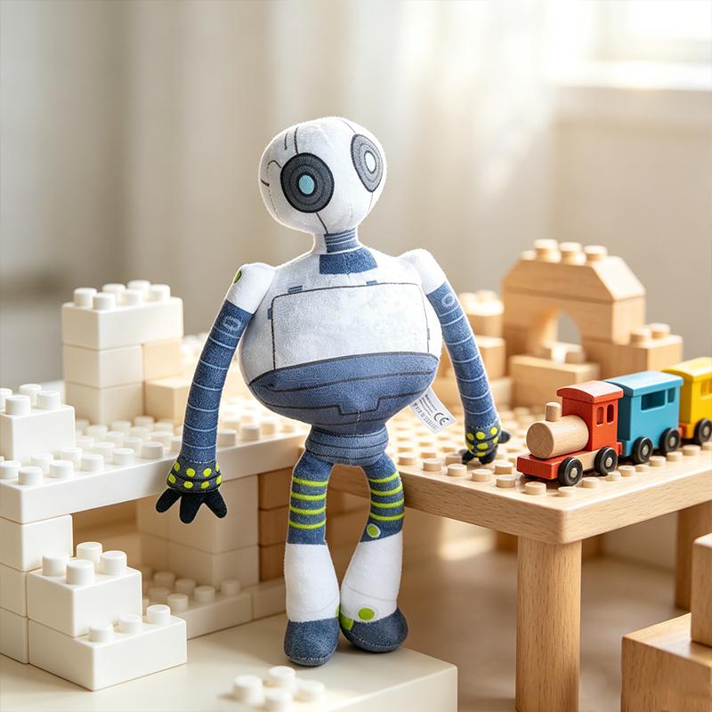 38cm Roztomilý Kreslený Robot Plyšová Panenka Měkká Nadýchaná Figurka Hračka Sběratelská Dekorace Pro Narozeniny Vánoční Dárek