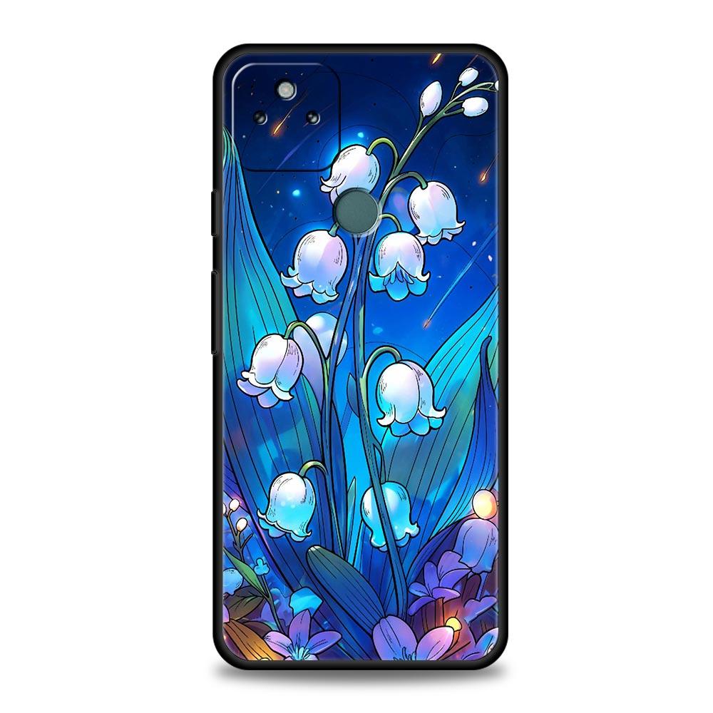 Lily Of The Valley Clear Floral Phone Case Cover for Google Pixel 10 9 8 7 6 9A 8A 7A 6A Pro Shockproof Soft TPU 10 Pro XL Shell