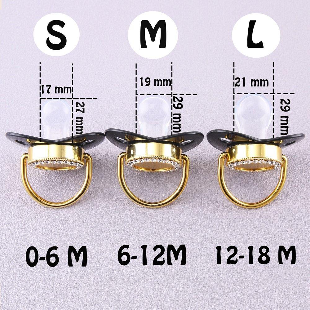 Gem Bling Weaning Pacifier Luxury Newborn Dummy Soother Nipple High Quality Baby Pacifier