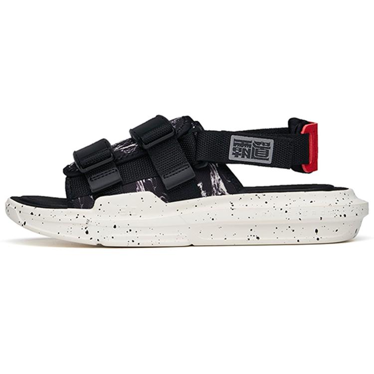 New ANTA Bastard Beach Sandals Men Black/White 112238501-3