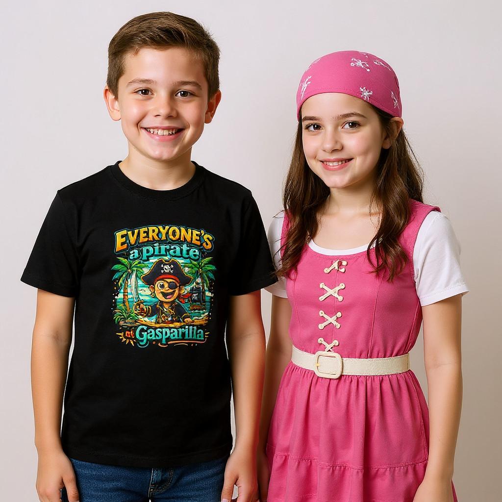 Pirate Kids Tee, Gasparilla T-Shirt, Children s Pirate Apparel, Fun Kids XL
