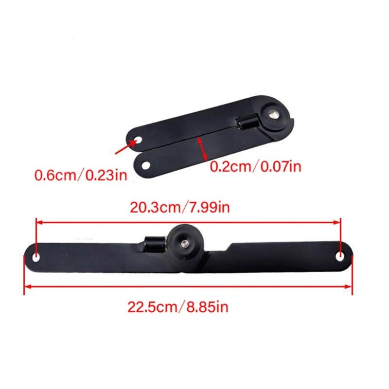 180 Degree Rotating Locking Hinges Heavy Duty Iron Lid Support Upgrades Pack of 2 for Cabinet Door Furniture Hardware