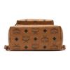MCM Maxi Large Logo Design Monogram Print Classic Studded Coated Canvas Backpack Unisex backpack Brown Cognac MMKDAVE01CO001