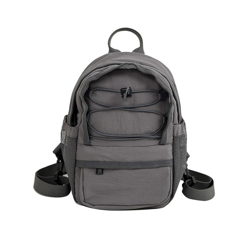 Schoolbag new high-value drawstring contrasting backpack large-capacity sports backpack schoolbag travel bag college style bag