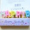 Birthday Party Colorful English Letters HAPPY BIRTHDAY Candles Romantic Party Candy Color Decoration