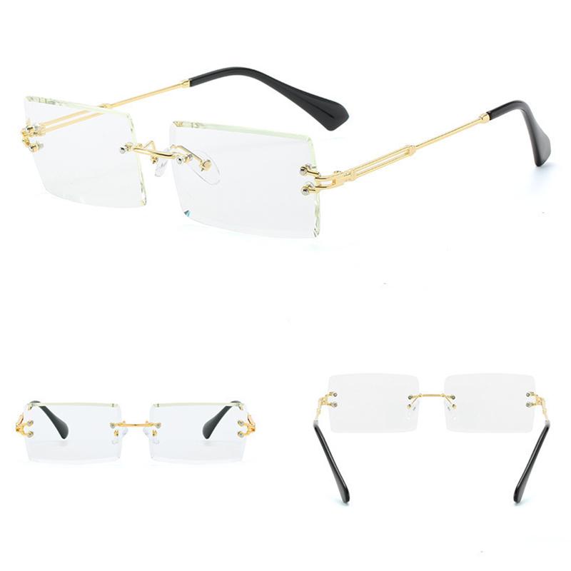 

Мужские геометрические модные очки с градиентными линзами для повседневной носки, аксессуары для повседневной одежды