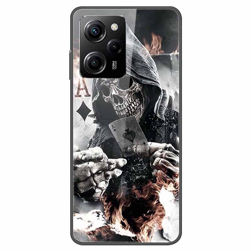 Tempered Glass Case for Xiaomi Poco X5 Pro / PocoX5 Cover Hard Shockproof Cases for Xiaomi Poco X5 5G 6.67'' Funda Coque Case