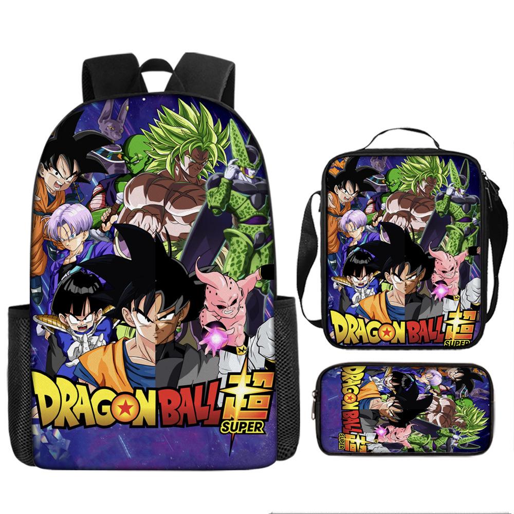 Dragon Ball Student School Bag Cartoon Dragon Ball Super Children'S Backpack, Satchel Pencil Case