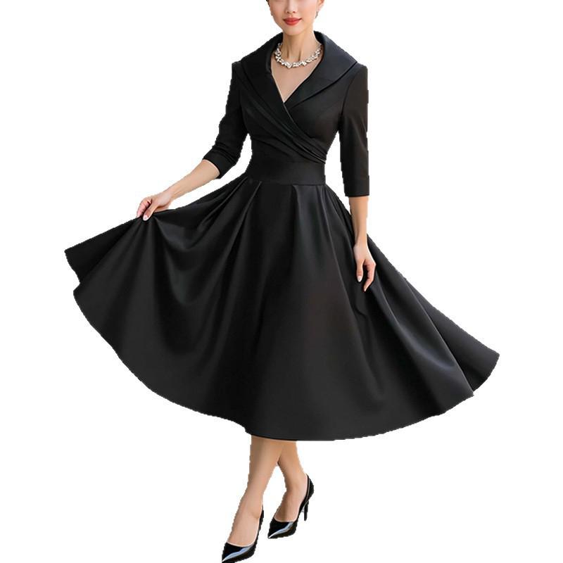 2025 Autumn Slim Elegant High-End European & American Style Evening Gown 