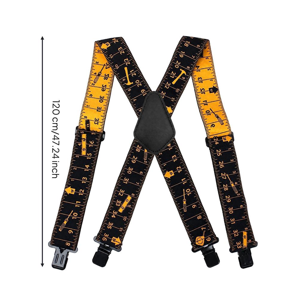 Crossing-Strap Suspenders Secure Fit Suspender Wide Straps