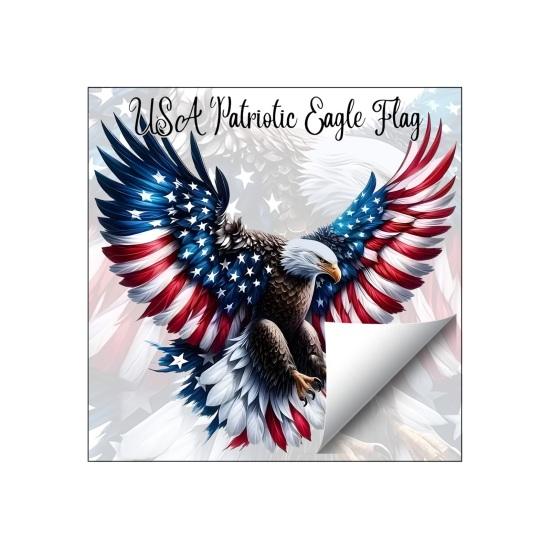 

Bald Eagle Wall Sticker Reusable Electrostatic Wall Decals Waterproof Moisture-Proof Wall Sticker for Home Living Room Bedroom Decor