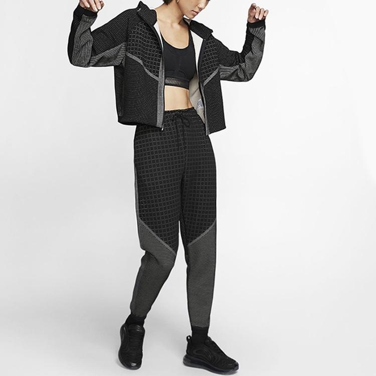 Nike Cropped Coats Women's Black Hooded Moderate CI9433-011