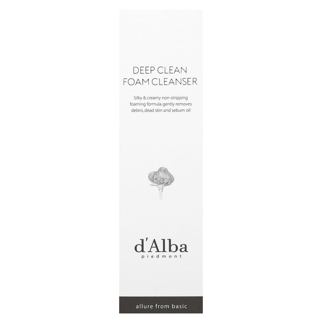 d'Alba Deep Clean Foam Cleanser, White Truffle, 80Ml(2.70Fl Oz)
