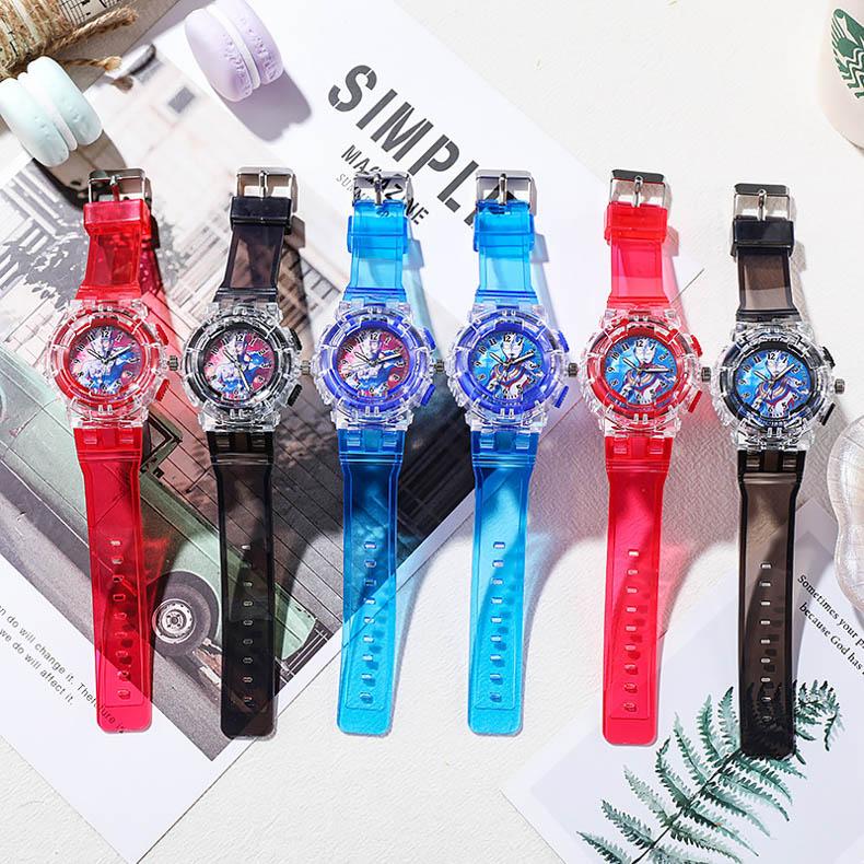 Ultraman Led Luminous Watch Children's Cartoon Elementary School Student