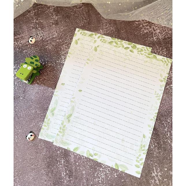 52 Lined Writing Stationery Paper, Beautiful Designs for Writing Letter, Notes, Invitations, Craft, 4 Different Style (11.7 x 8.26")