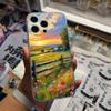 Floral Pattern Blue Flower Sea Cover Phone Case For iPhone 17 16 15 14 13 12 11 Pro Max Plus Mini Clear Soft Shell Thin Tpu
