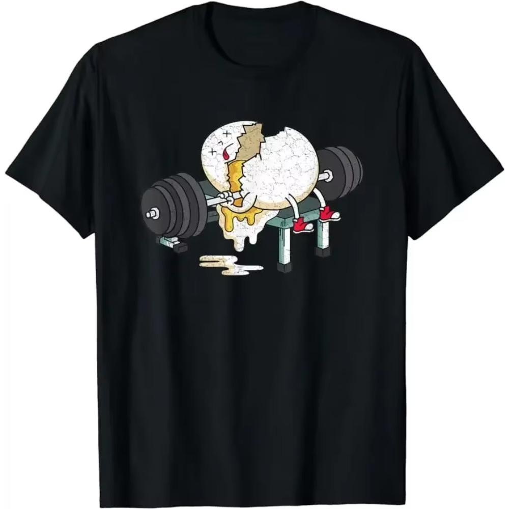 Halloween Skeleton Weightlifting Funny Fitness T-Shirt Unisex Style for Men Clothing Tees Tops Vintage Custom Printed TShirt