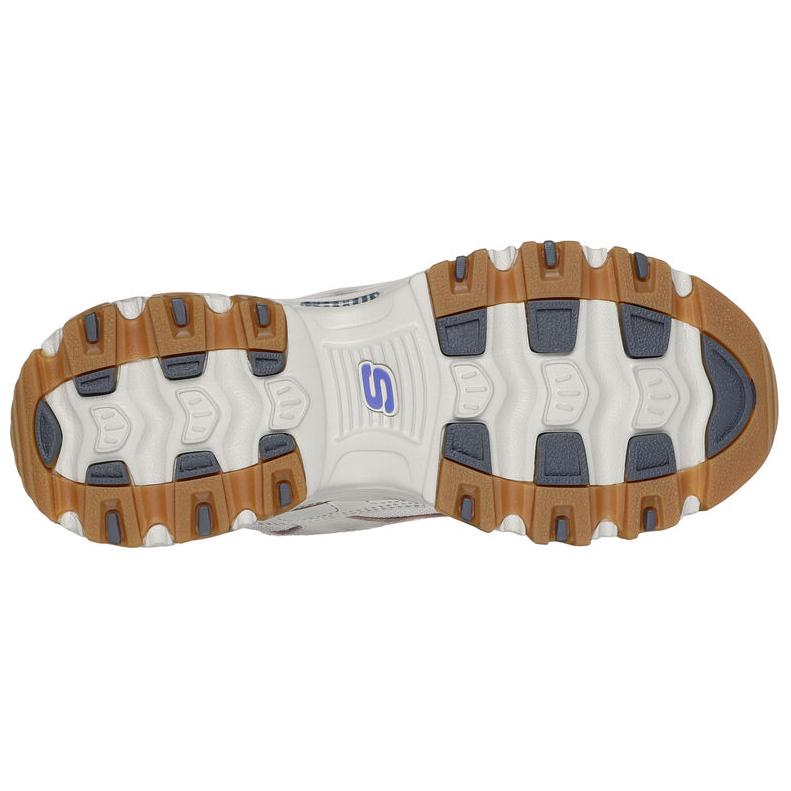 Skechers DLites 1.0 Pelle Vintage Vision Comode Retro Ammortizzanti Durevoli Supporto Leggero Basse Scarpe da Papà 150245-NTGD