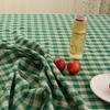 Apple Check Linen 2-Person Tablecloth/Tablecloth 100x130